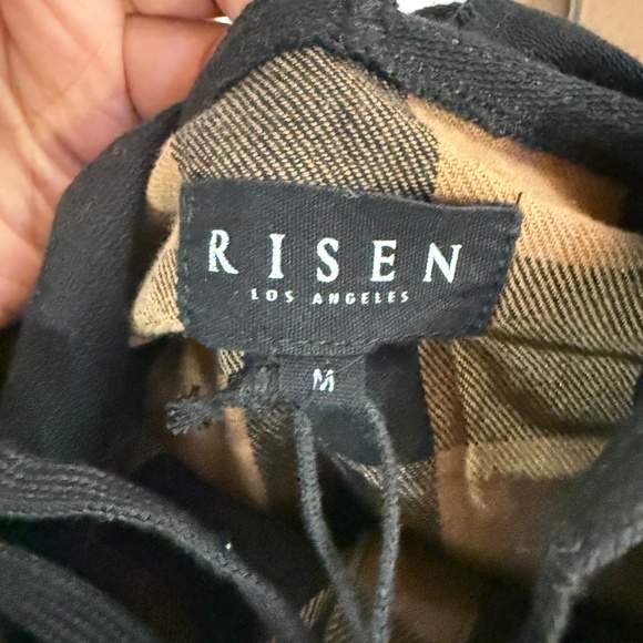 RISEN PLAID LONG HOODED SHACKET - Picture 10 of 11